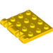 LEGO Yellow Hinge Plate 4 x 4 Locking (44570 / 50337)