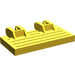 LEGO Yellow Hinge Train Gate 2 x 4 Locking Dual 2 Stubs with Rear Reinforcements (44569 / 52526)