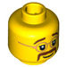 LEGO Yellow Hippie Head (Safety Stud) (3626 / 10013)