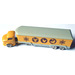 LEGO Yellow HO Mercedes Refrigerated Truck with Trailer and Double Axle with Animals Symbols