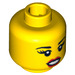 LEGO Yellow Hollywood Starlet Head (Safety Stud) (3626 / 11490)