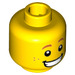 LEGO Yellow Hot Dog Man Minifigure Head (Recessed Solid Stud) (3626 / 32618)