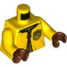 LEGO Yellow Hufflepuff Quidditch Mannequin Minifig Torso (973 / 76382)