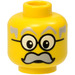 LEGO Yellow Infomaniac Head (Safety Stud) (3626)