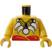 LEGO Yellow Islander King Torso with White Tooth Necklace with Yellow Arms and Yellow Hands (973)