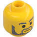 LEGO Yellow Jedi Bob Minifigure Head (Safety Stud) (3274)