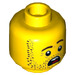 LEGO Yellow Jonas Jr. Minifigure Head (Recessed Solid Stud) (3626 / 56263)