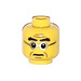 LEGO Yellow Judge Head (Recessed Solid Stud) (3626 / 11494)