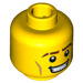LEGO Yellow Jungle Boy Head (Recessed Solid Stud) (3626 / 10019)