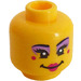 LEGO Yellow Karaoke Mermaid Head (Recessed Solid Stud) (3626)