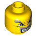 LEGO Yellow Keiken Head (Safety Stud) (3626 / 57319)