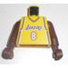 LEGO Yellow Kobe Bryant, Los Angeles Lakers Torso