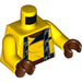 LEGO Yellow Lando Calrissian with Black and Dark Blue Cape and Collar Minifig Torso (973 / 76382)