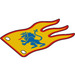 LEGO Gelb Lion Flagge mit rot Border (100728 / 111967)