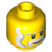 LEGO Gelb Lion King Minifigure Kopf (Einbau-Vollbolzen) (14430 / 79116)
