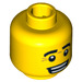 LEGO Yellow Lizard Man Head (Safety Stud) (3626 / 97080)