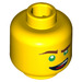 LEGO Yellow Lloyd Minifigure Head (Recessed Solid Stud) (3626 / 34563)