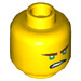 LEGO Jaune Lloyd avec Tan Cheveux Minifigure Diriger (Goujon solide encastré) (3626 / 33869)