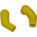 LEGO Jaune Longue Bras Matching Pair (La gauche et Droite)