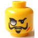 LEGO Yellow Lord Sam Sinister Head (Safety Stud) (3626)