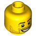 LEGO Yellow Lumberjack Head (Safety Stud) (3626 / 97081)