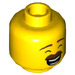 LEGO Yellow Man in Hawaiian Shirt Minifigure Head (Recessed Solid Stud) (3626 / 38686)