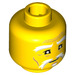 LEGO Yellow Master Wu Minifigure Head (Recessed Solid Stud) (3626 / 34658)