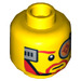 LEGO Yellow Max Solarflare Head (Recessed Solid Stud) (14431)