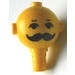 LEGO Gelb Maxifig Kopf mit Augen, Eyebrows und Moustache