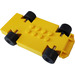 LEGO Jaune McDonald&#039;s Racers Châssis avec Slicks et Noir roues (85764)