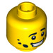 LEGO Yellow Mechanic Head (Safety Stud) (3626 / 99283)