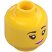 LEGO Yellow Mei Minifigure Head (Recessed Solid Stud) (3626 / 66074)