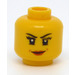 LEGO Yellow Minifig Head Female (Recessed Solid Stud) (3626)