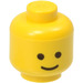 LEGO Geel Minifig Hoofd met Standaard Grijns (Massieve Stud) (9336 / 55368)