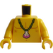 LEGO Yellow Minifig Torso with Necklace of Shipwreck Survivor (973)