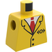 LEGO Geel Minifiguur Torso zonder armen met Trein Kleding (973)