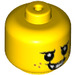 LEGO Yellow Minifigure Baby Head with Angry Sewer Baby Face (33464)