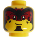 LEGO Giallo Minifigure Testa di Ancient Warrior (Perno solido incassato) (3626)