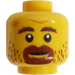 LEGO Yellow Minifigure Head of Shipwreck Survivor (Recessed Solid Stud) (3626)