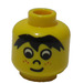 LEGO Gelb Minifigure Kopf mit Bangs und Freckles (Sicherheitsbolzen) (3626)