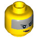 LEGO Yellow Minifigure Head with Decoration (Recessed Solid Stud) (3626 / 47638)