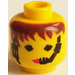 LEGO Yellow Minifigure Head with Decoration (Safety Stud) (3626)