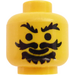 LEGO Yellow Minifigure Head with Decoration (Safety Stud) (3626)