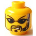 LEGO Yellow Minifigure Head with Decoration (Safety Stud) (3626)