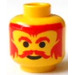 LEGO Geel Minifiguur Hoofd met Decoratie (Veiligheidsnop) (3626)