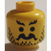 LEGO Yellow Minifigure Head with Decoration (Safety Stud) (3626)