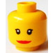 LEGO Yellow Minifigure Head with Decoration (Safety Stud) (3626)