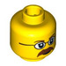 LEGO Jaune Minifigure Diriger avec Décoration (Goujon de sécurité) (3626 / 88935)