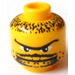 LEGO Yellow Minifigure Head with Decoration (Safety Stud) (3626)