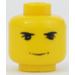 LEGO Jaune Minifigurine Tête avec Décoration (Clou de sécurité) (40457 / 50888)